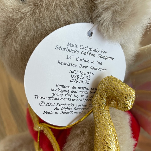NWT Starbucks Bearista Cupid Bear Collectible - Picture 5 of 6